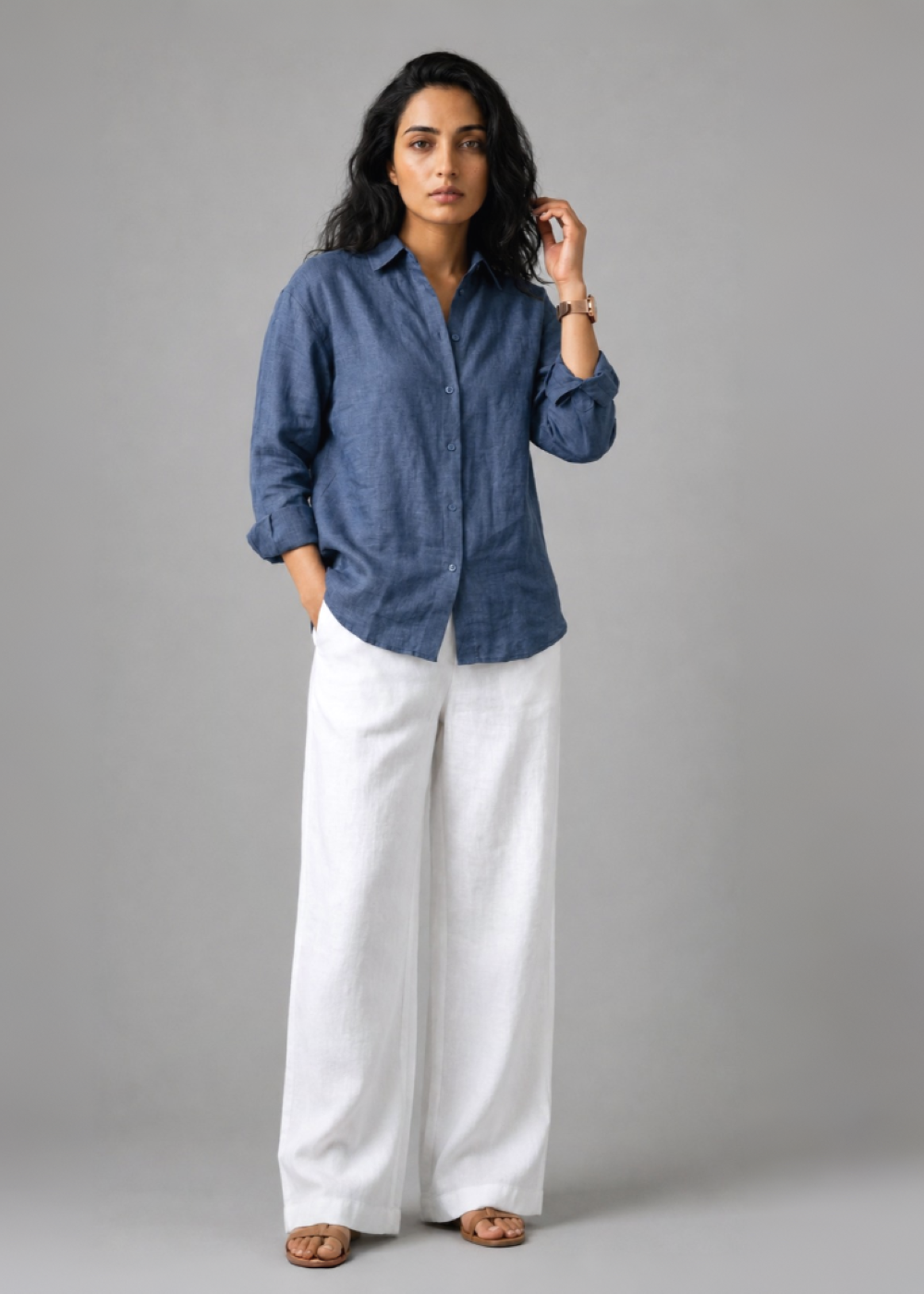 Blue Horizon Linen Set