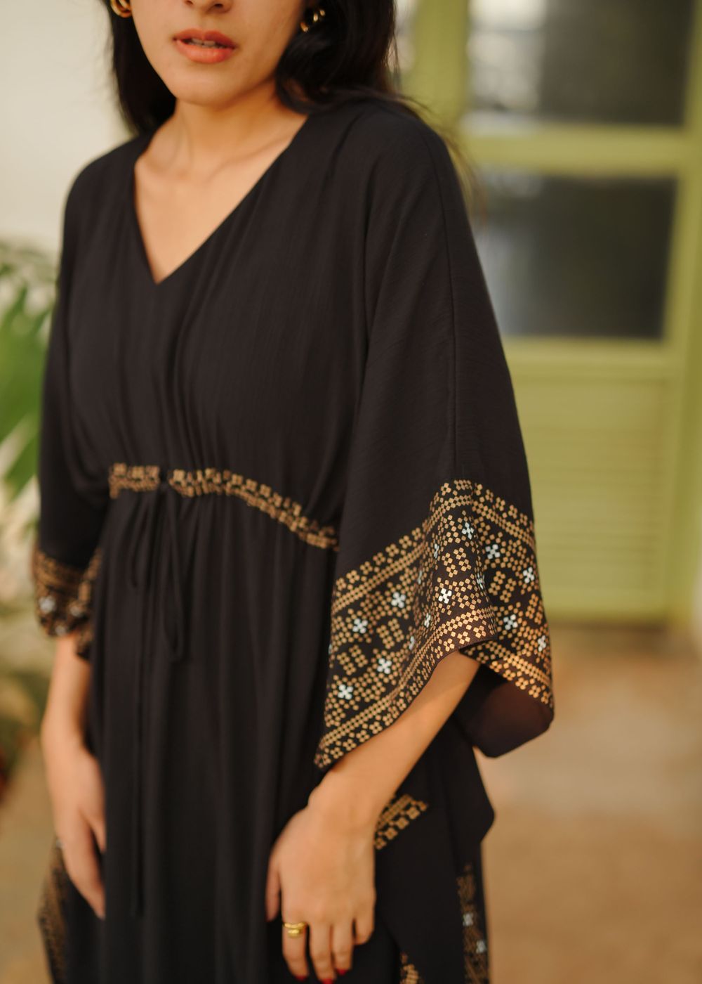 Regal Black Kaftan