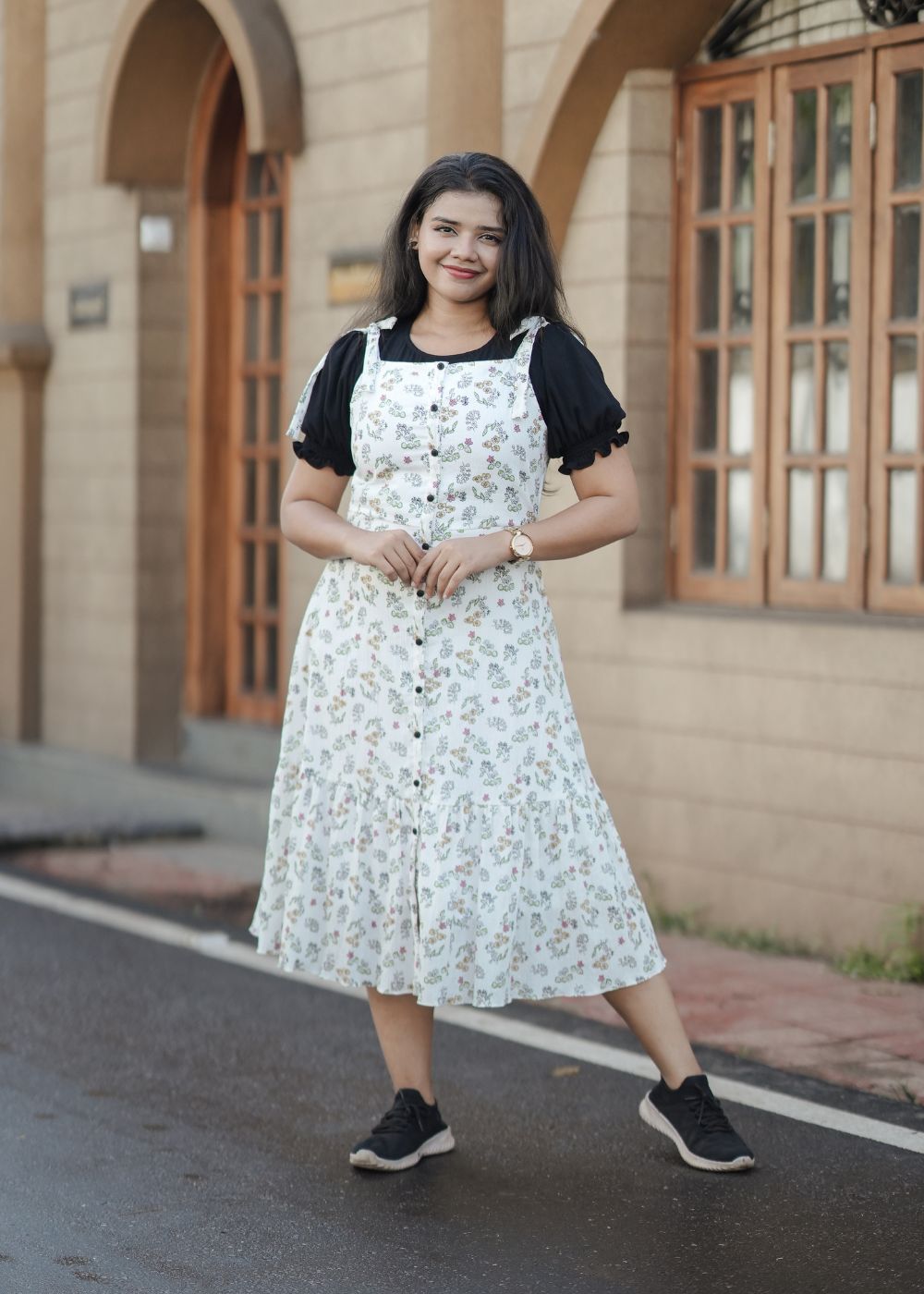 dresses at black and white store & Big Dot Print Women's Summer Dresses,Casual Spring Dress with Pockets,for Beach Vacation Amazon Women's Clothing The back of the gown stuns with a low Clothes Black White Store Dresses