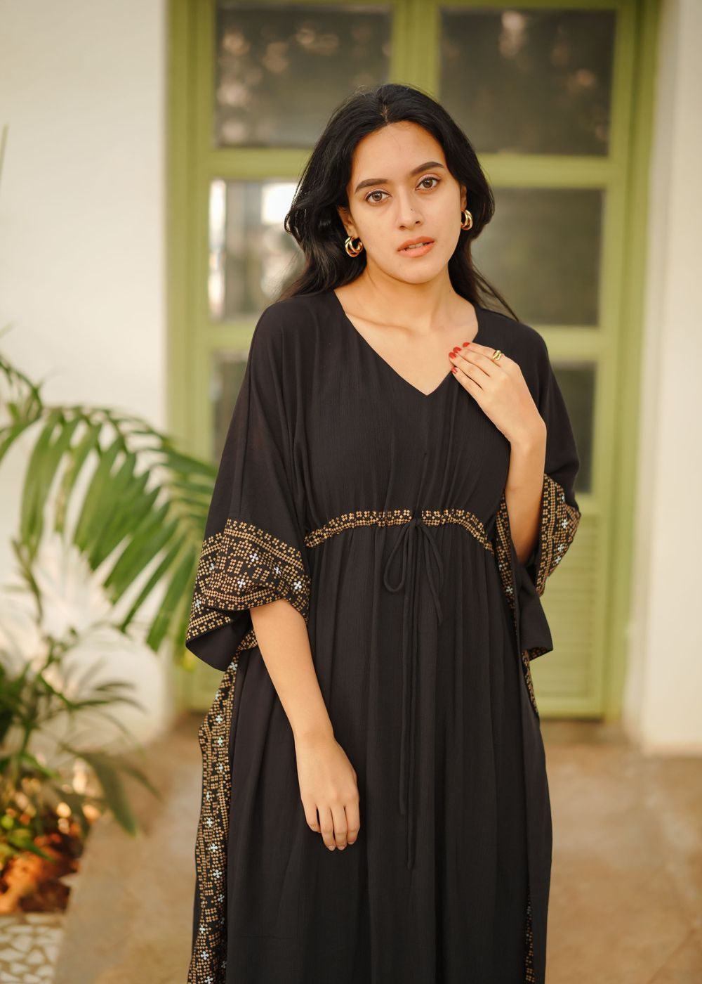 Regal Black Kaftan