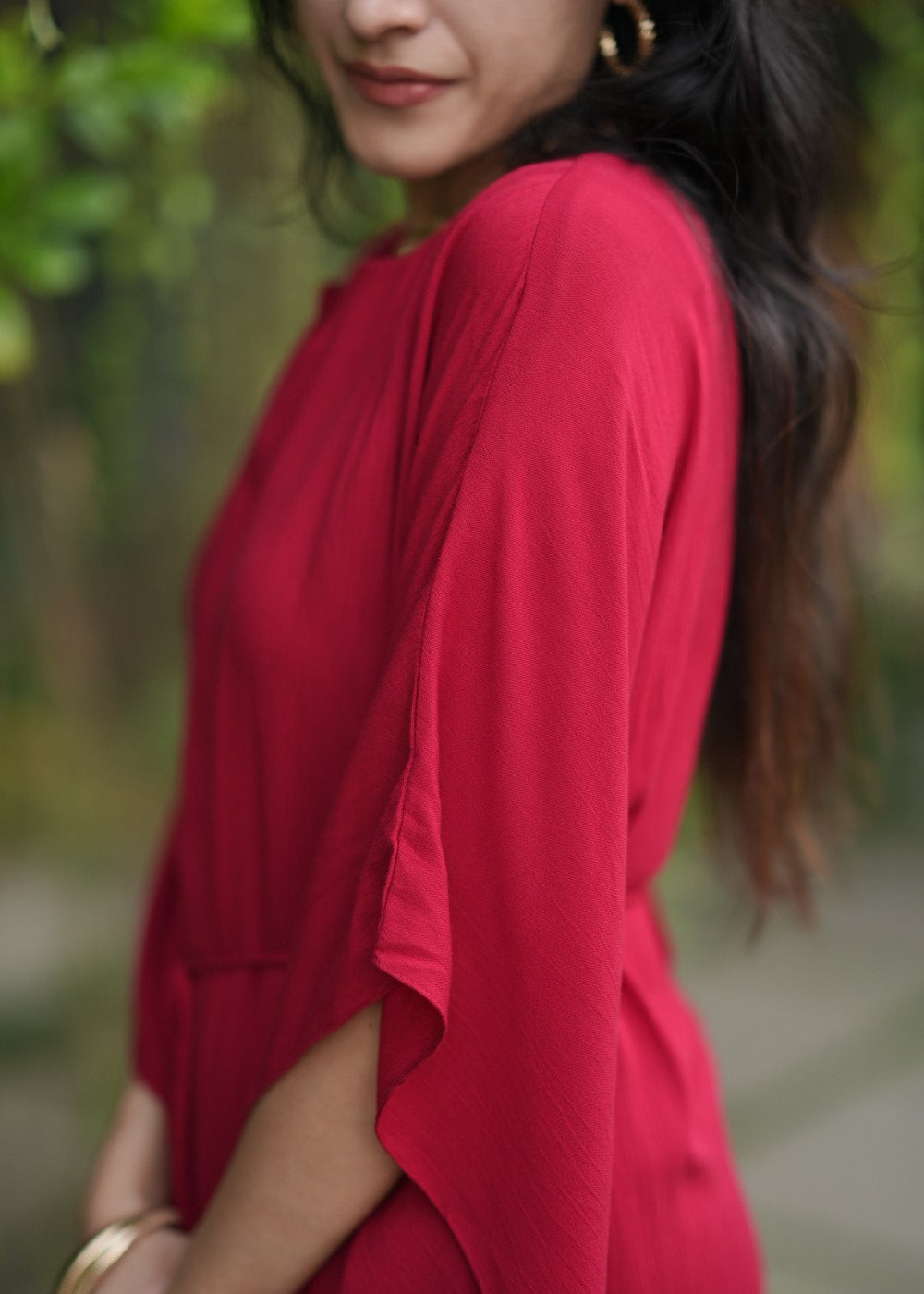 Scarlet Meadow Kaftan