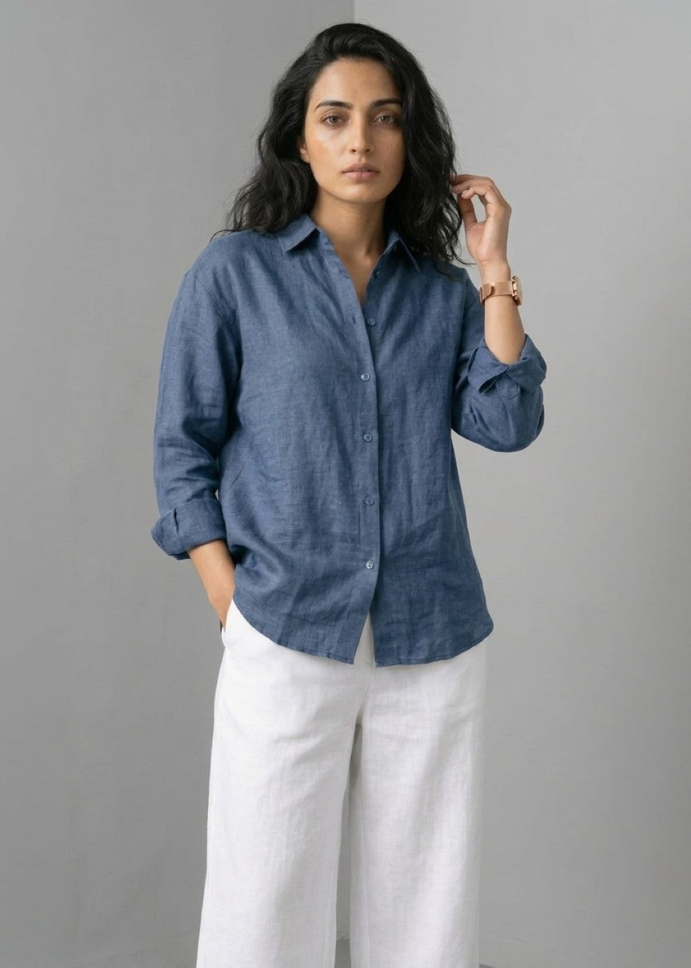 Blue Horizon Linen Set