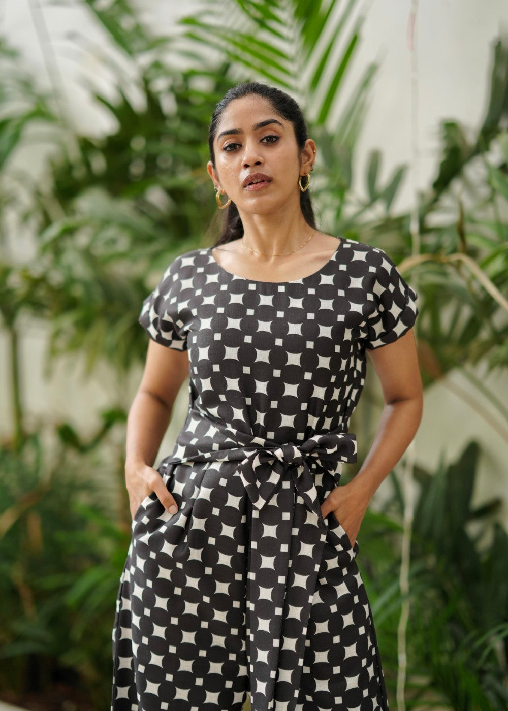 Linen Lattice Jumpsuit
