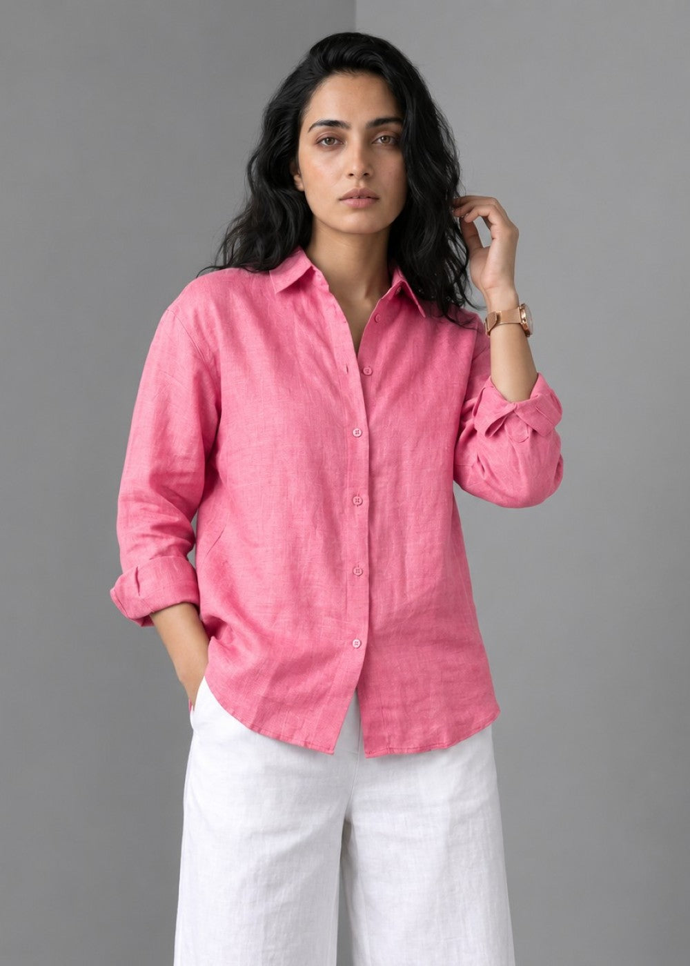 Linen Blush Shirt