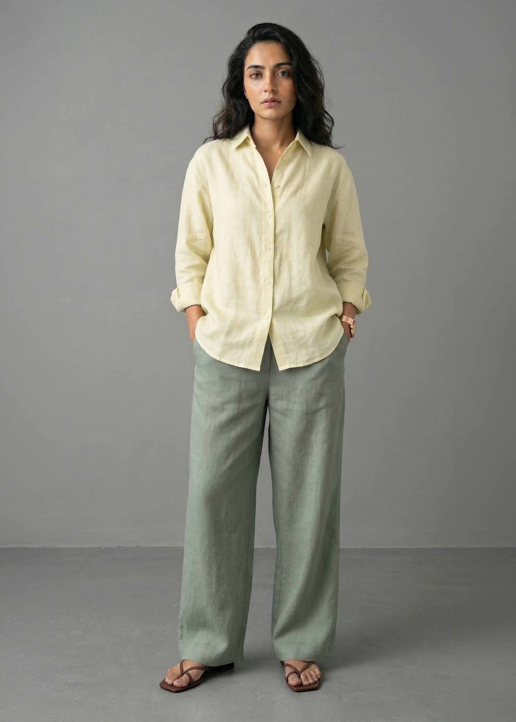 Sage Ease Linen Set