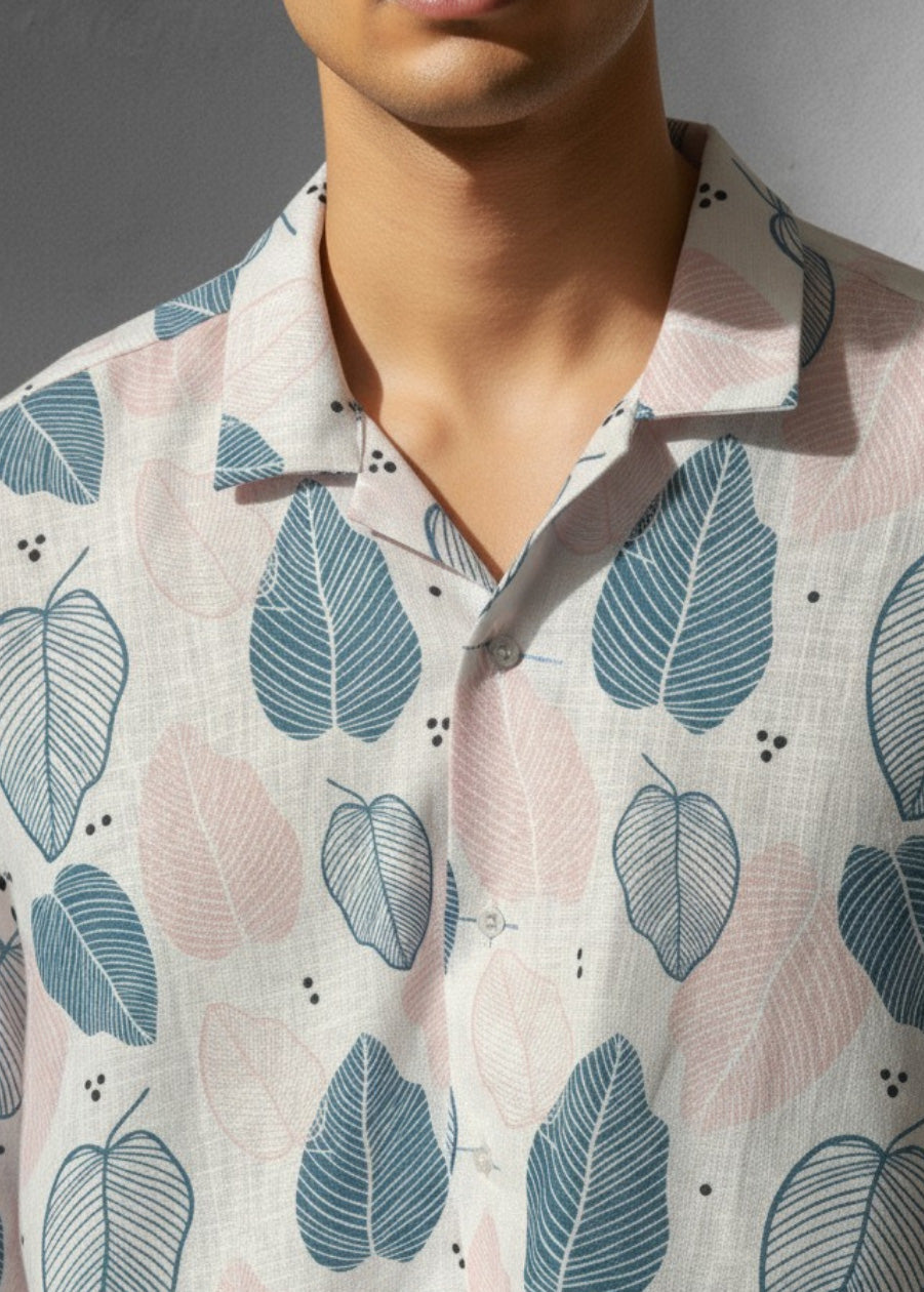 Indigo Leaf Shirt