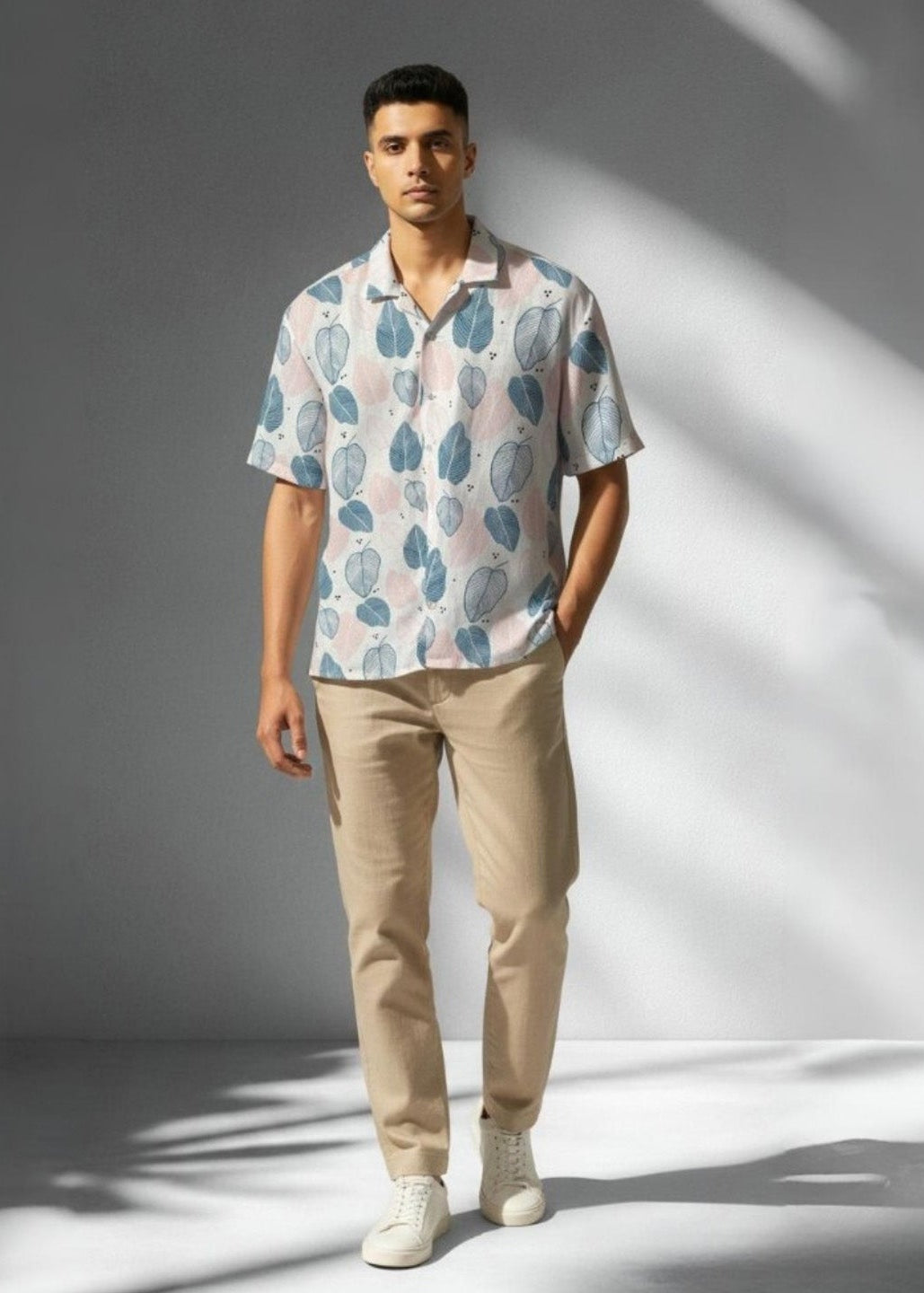 Indigo Leaf Shirt