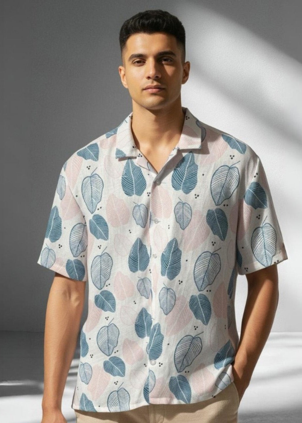 Indigo Leaf Shirt