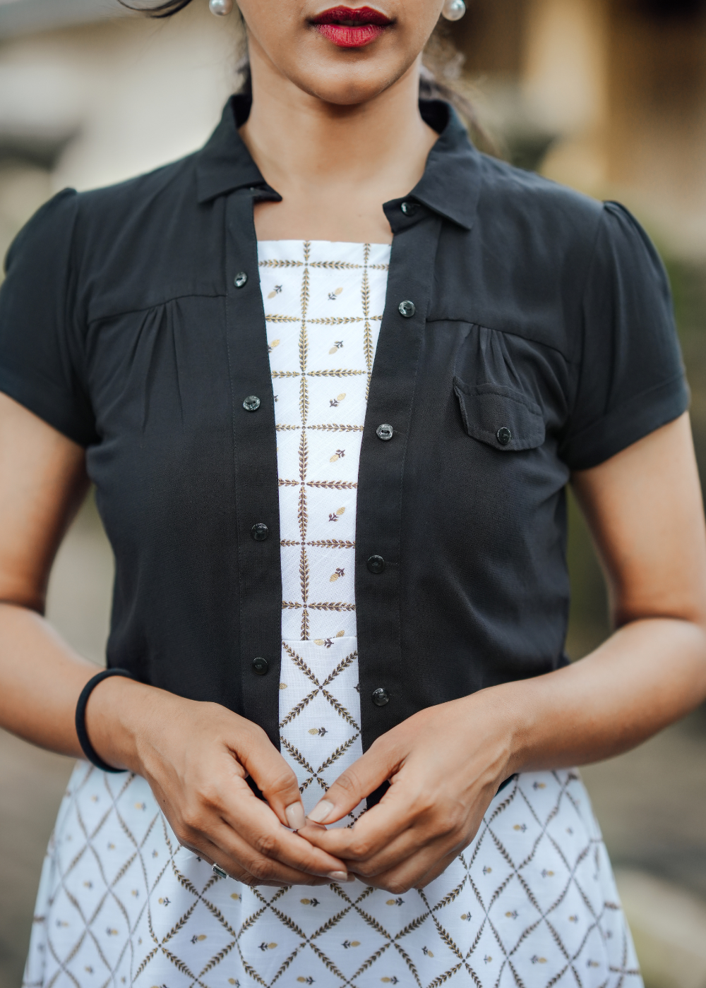 Ethnic Shrug Dress