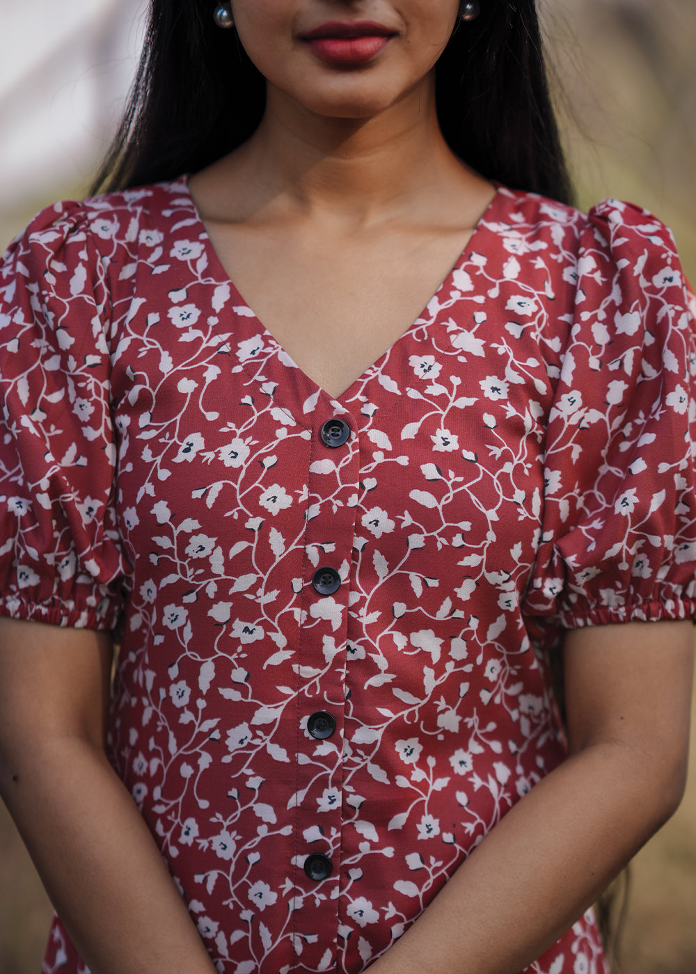Burgundy Sheath Dress