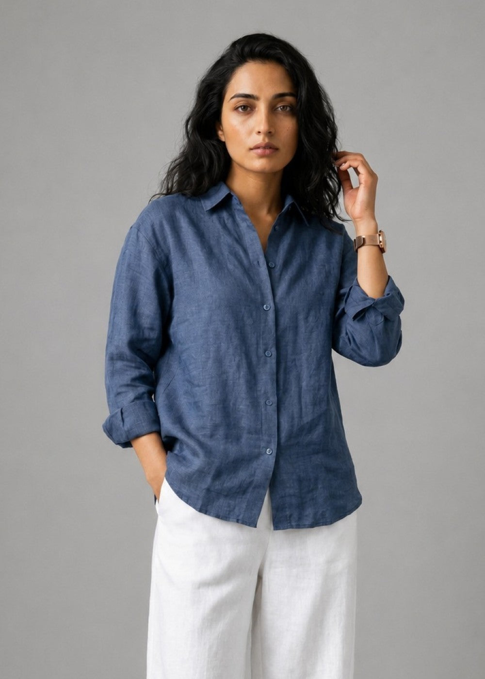 Linen Azure Shirt