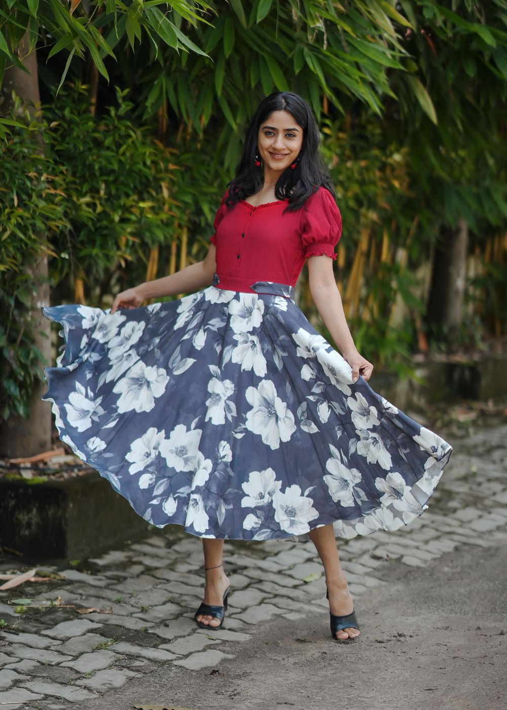 Crimson Flora Twirl