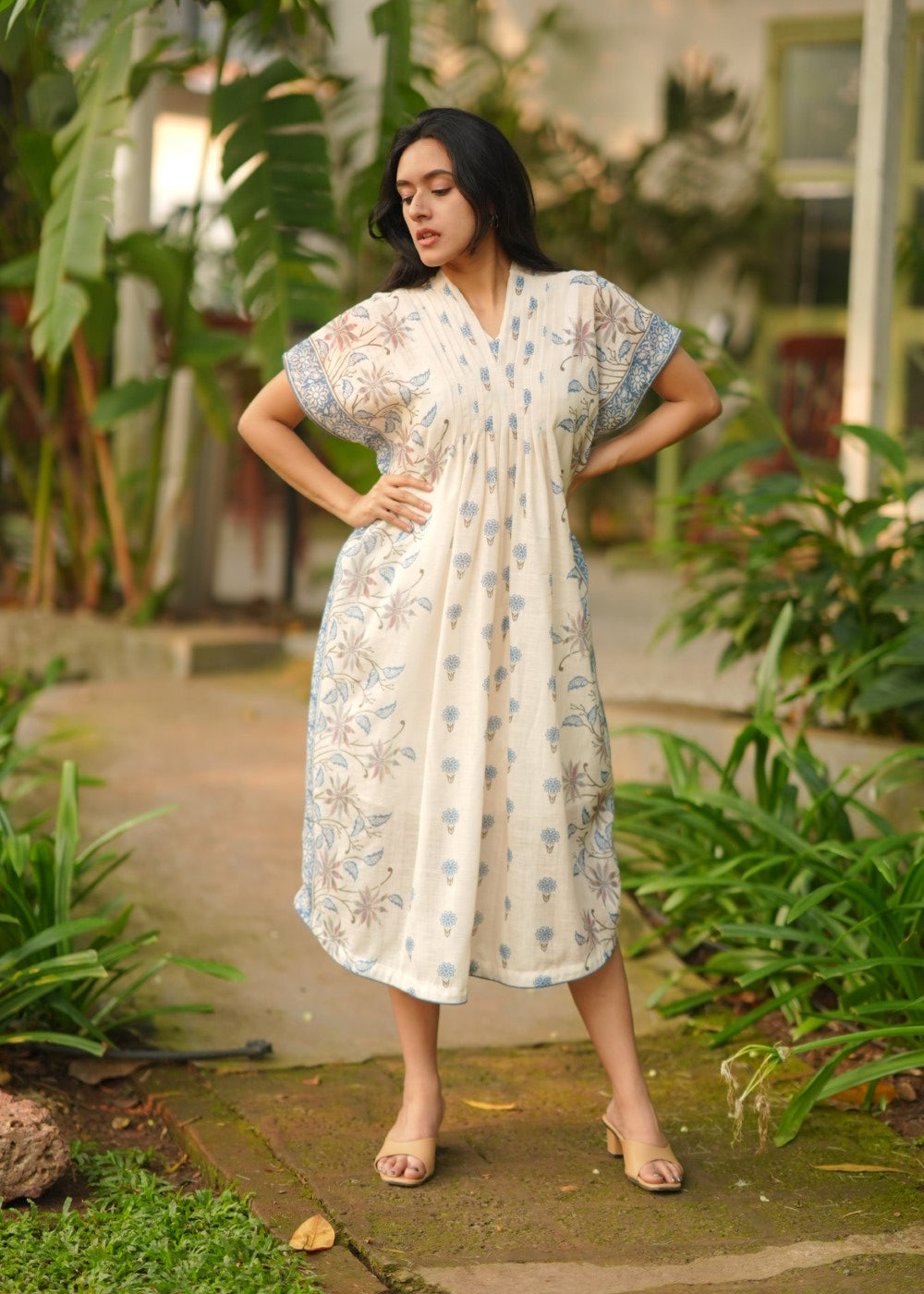 Flora Linen Kaftan