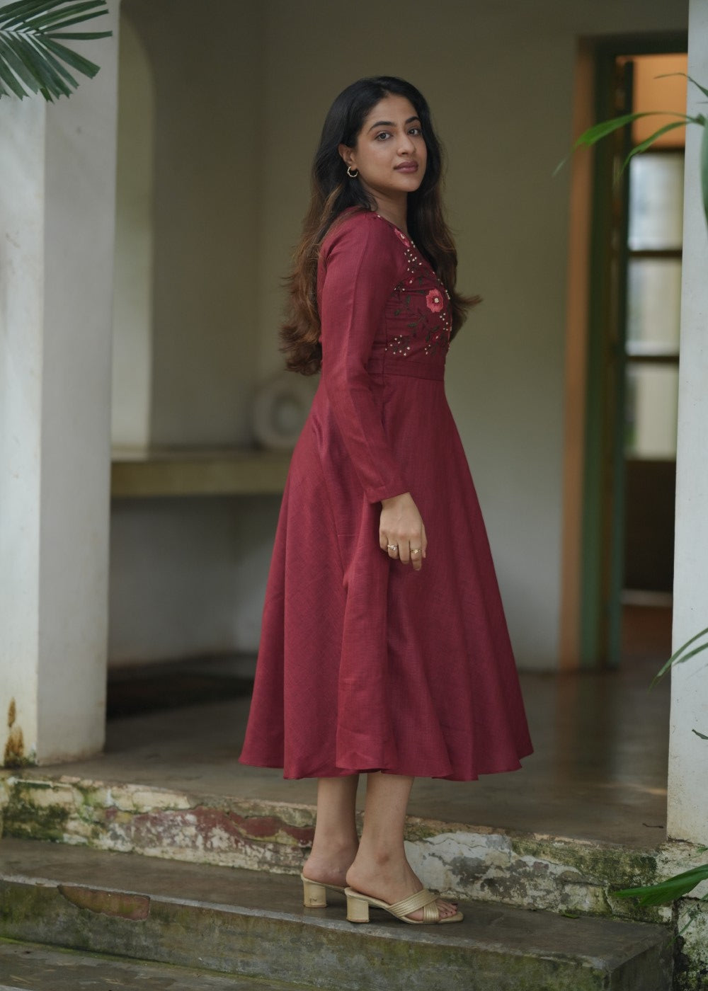 Linen Autumn Rose