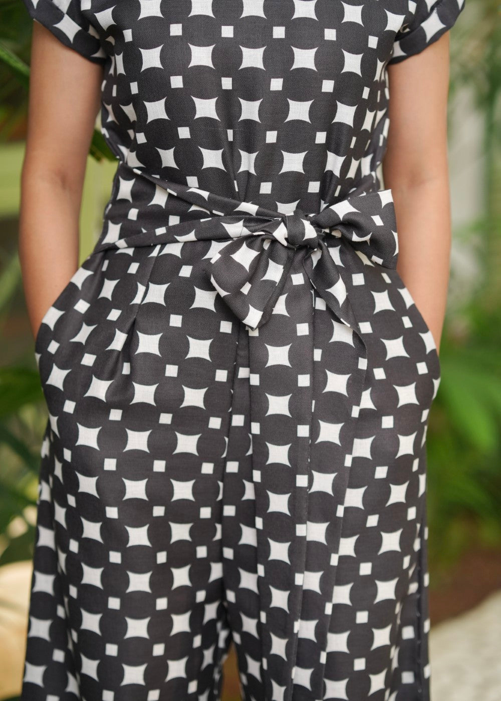 Linen Lattice Jumpsuit