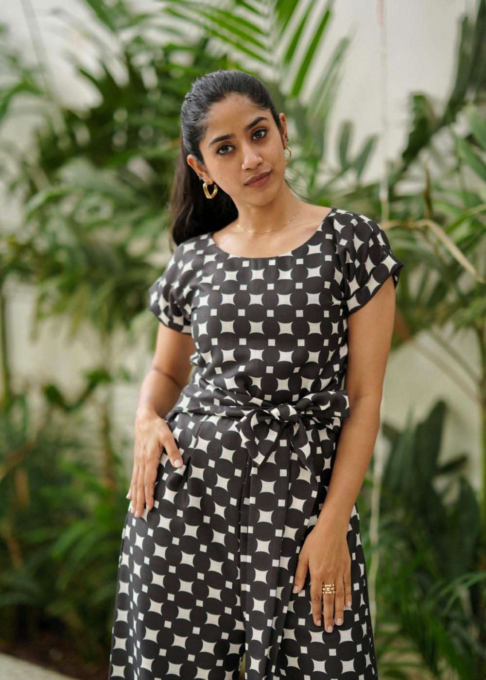 Linen Lattice Jumpsuit