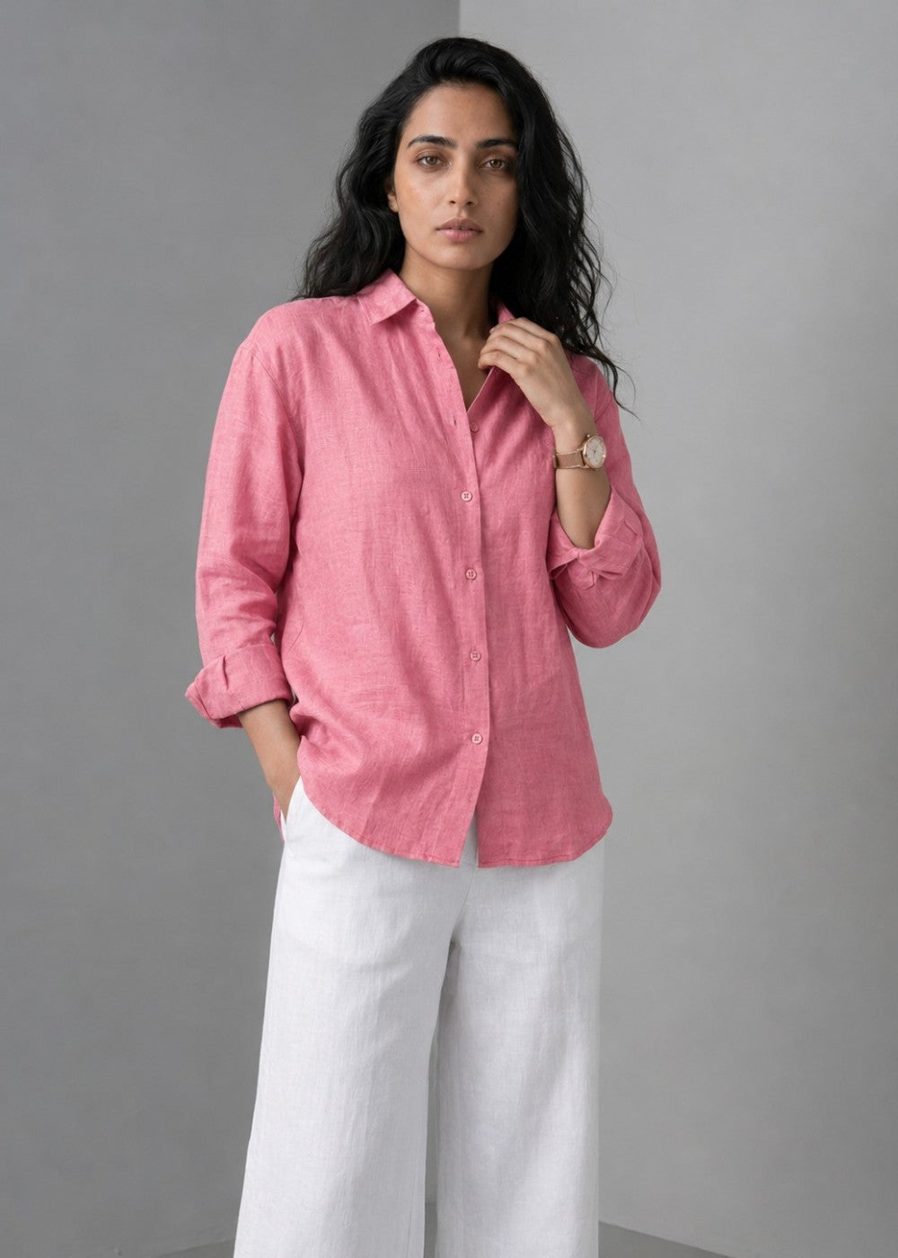 Pink Blush Linen Set