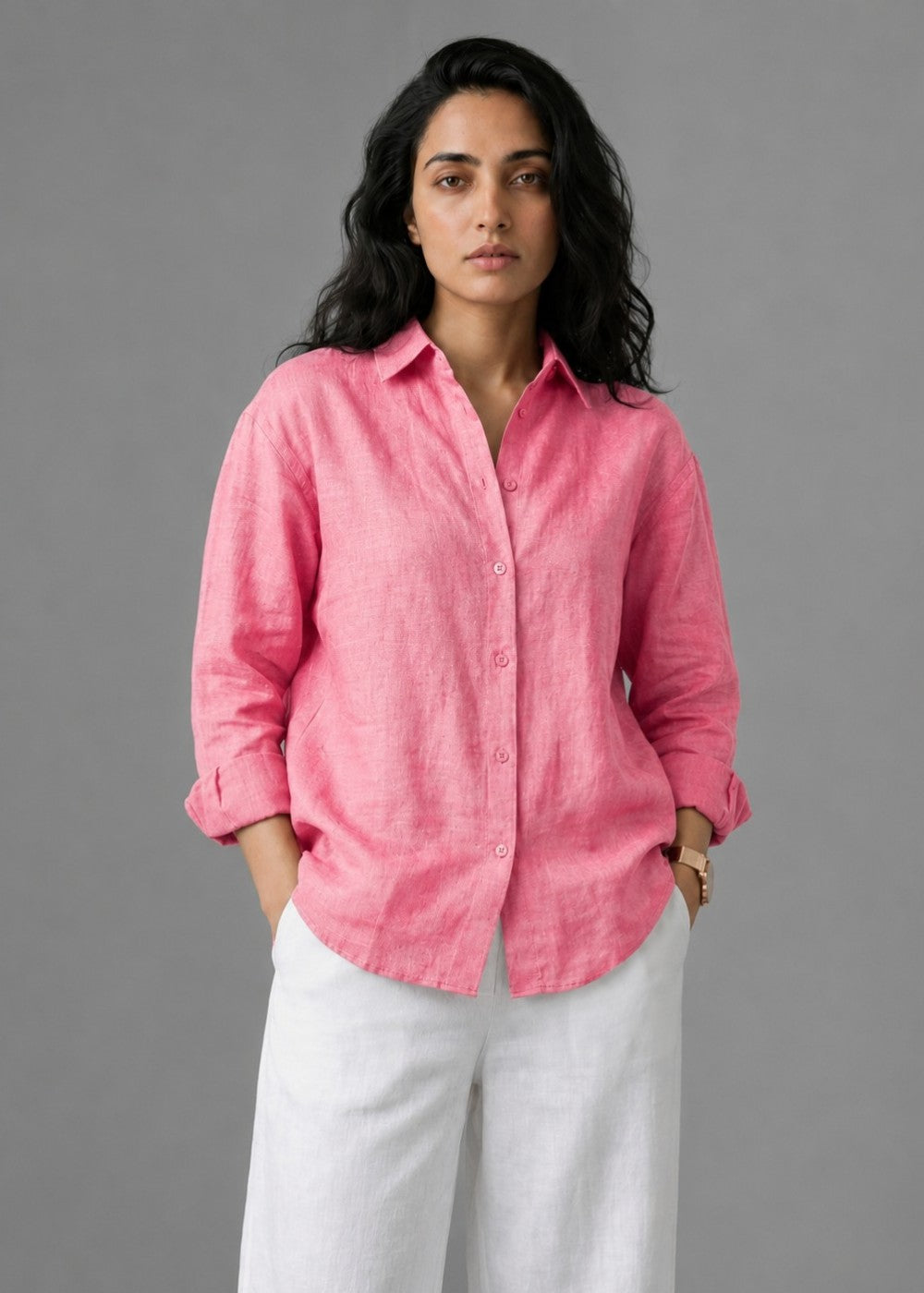 Linen Blush Shirt