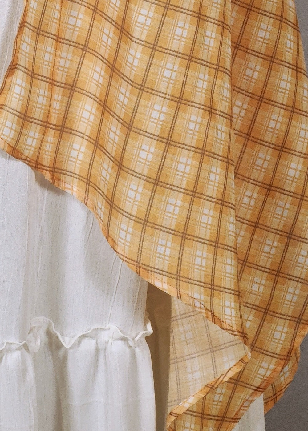 Orange Check Duster
