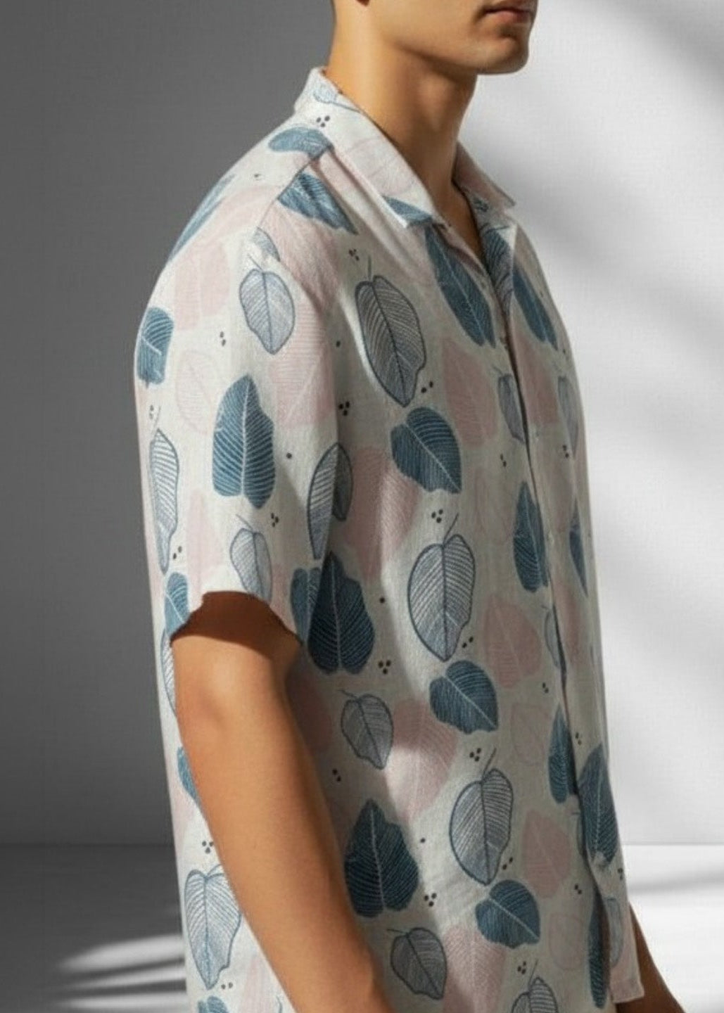 Indigo Leaf Shirt