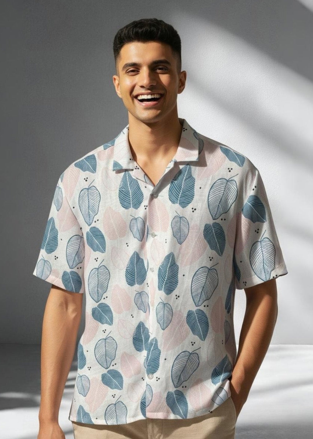 Indigo Leaf Shirt