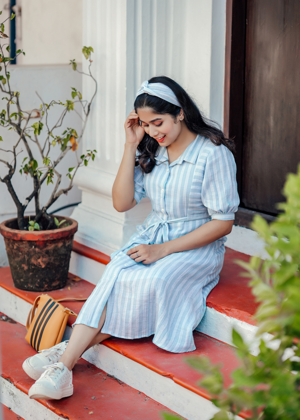 Striped Shirt Dress