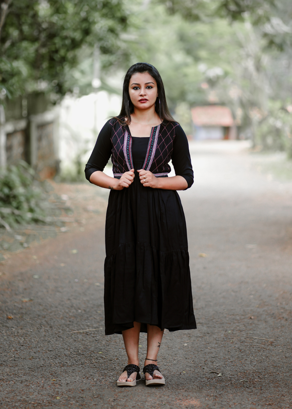 Black Shrug Dress