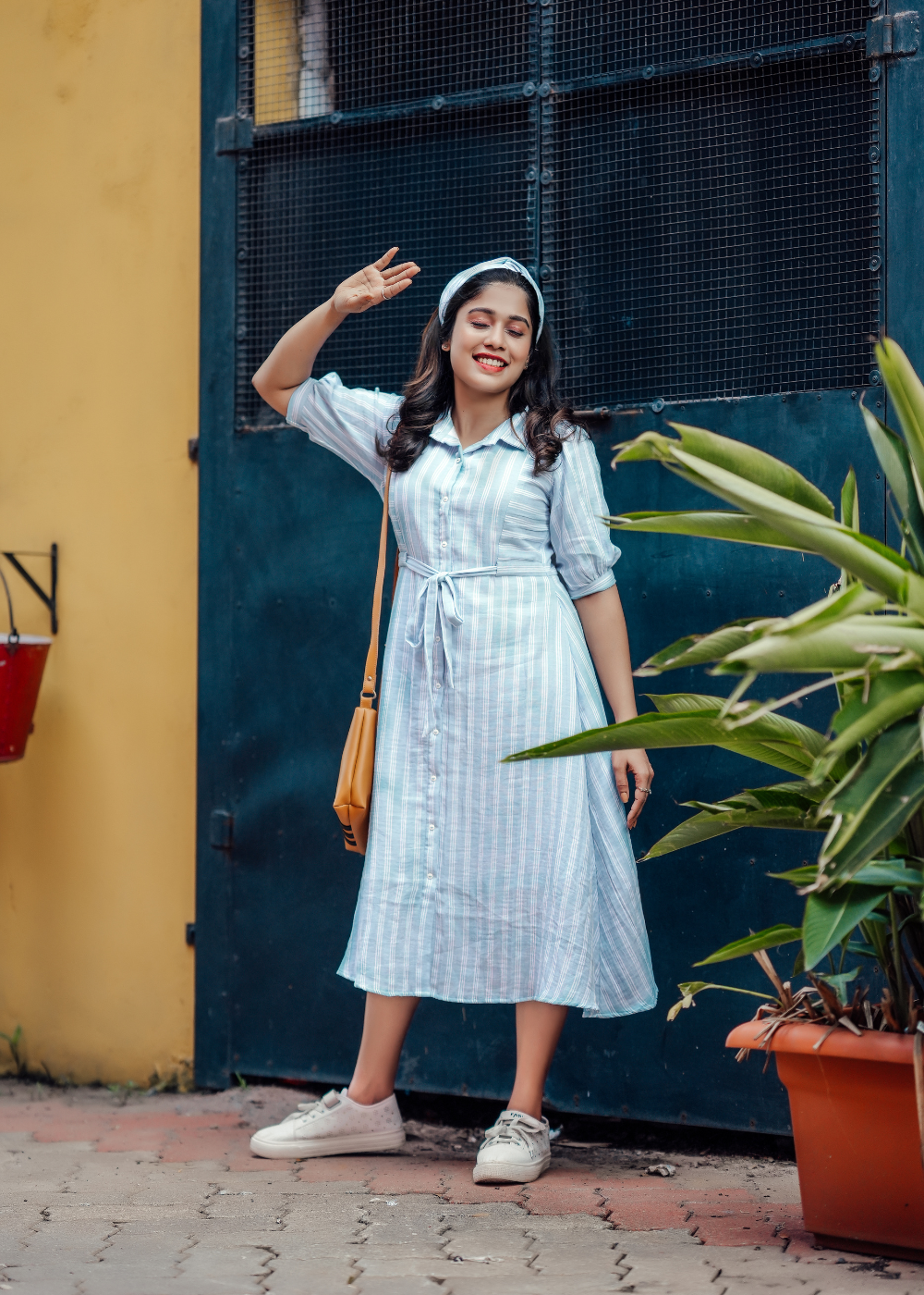 Striped Shirt Dress