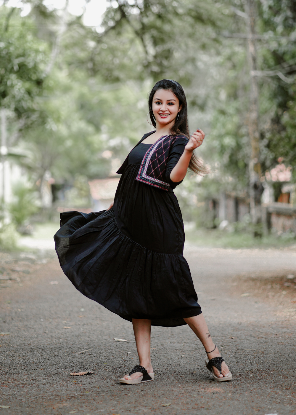 Black Shrug Dress