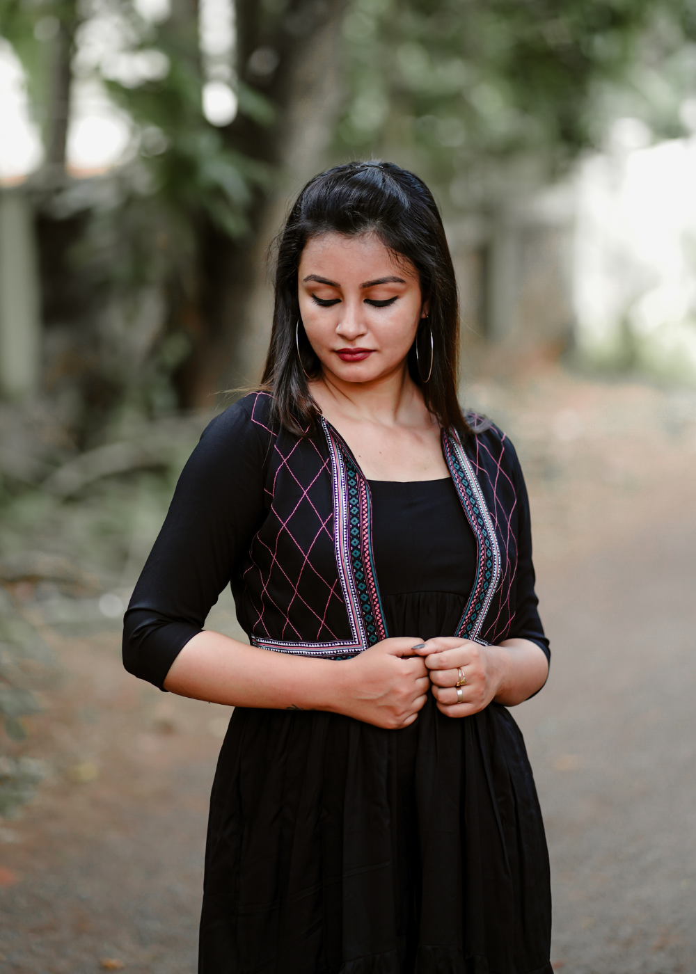 Black Shrug Dress